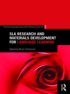 cover image of SLA Research and Materials Development for Language Learning